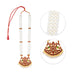 Kemp Moti Haram - 11.5 Inches | 3 Line Long Necklace/ Moti Jewellery for Dance - Bharatanatyam Jewellery