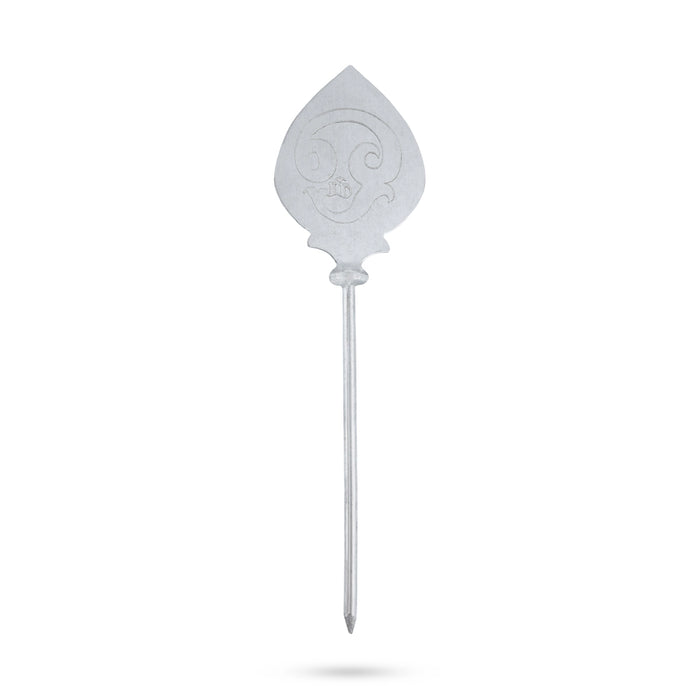 Murugan Vel - 2.5 Inches | Silver Murugan Vel/ God Murugan Vel/ Silver Vel for Pooja - Deity Accessories