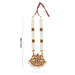 Kemp Moti Haram - 11 Inches | 3 Line Long Necklace/ Moti Jewellery for Dance - Bharatanatyam Jewellery