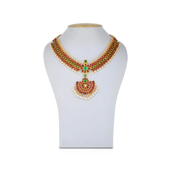 Kemp Stone Necklace - 4.5 Inches | Multicolour Stone Jewellery/ Kemp Jewellery for Dance