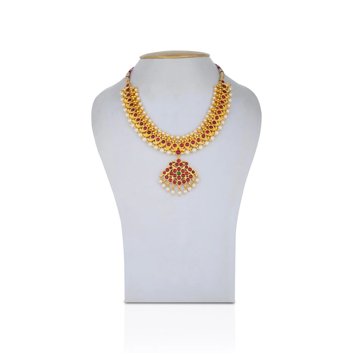 Kemp Stone Necklace - 4.5 Inches | Multicolour Stone Jewellery/ Kemp Jewellery for Dance