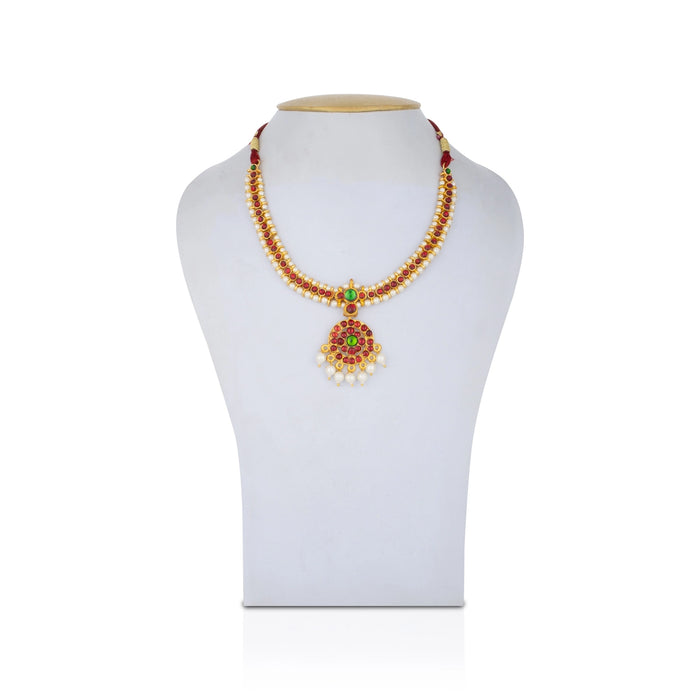 Kemp Stone Necklace - 4.5 Inches | Multicolour Stone Jewellery/ Kemp Jewellery for Dance