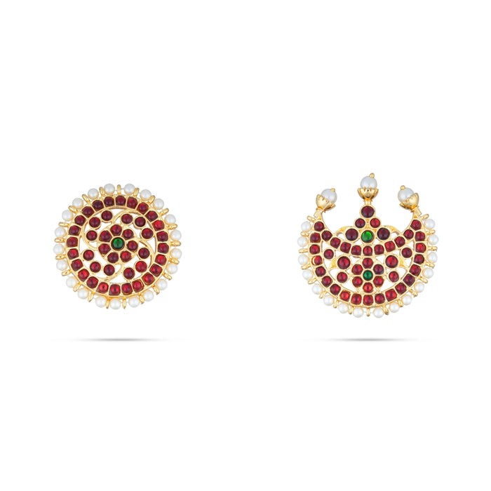 Kemp Head Set | Multi Colour Stone Jewellery/ Kemp Jewellery/ Hair Jewelry for Bharatanatyam