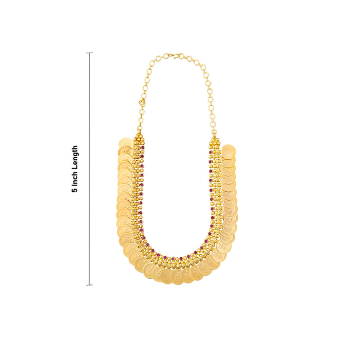 Kaasumala Necklace - 5 Inches | Artificial Jewelry/ Stone & Gold Polish Jewellery/ Kasumala For Women - Ethnic Wear Accessories