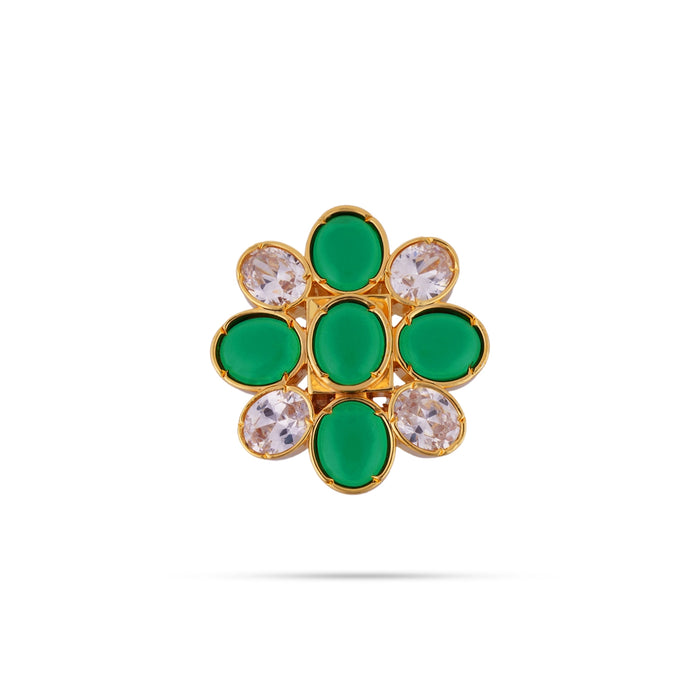 Dollar - 1.5 x 1.5 Inches | Artificial Locket / Multicolour Pendant / Stone Jewellery For Women