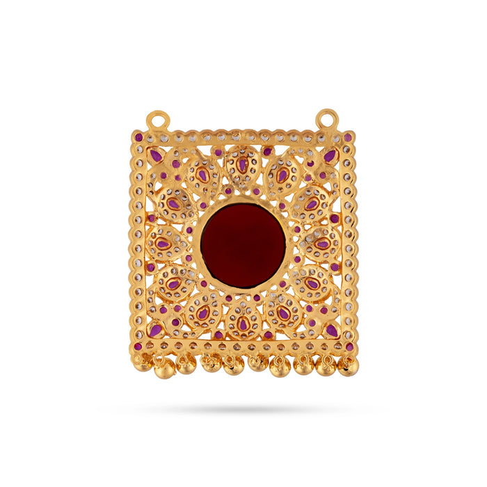 Stone Locket - 3 x 2.25 Inches | Multicolour Dollar / Pendant / Artificial Jewelry For Chains