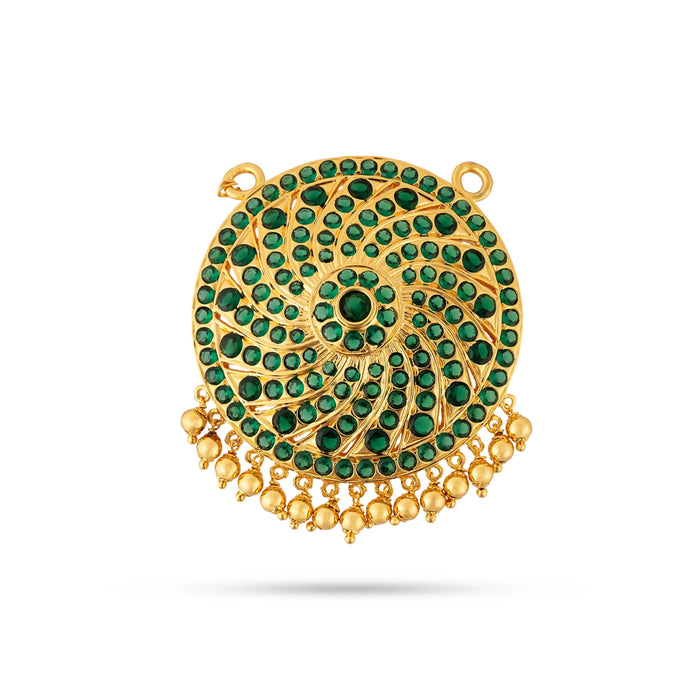 Stone Locket - 3 x 2.25 Inches | Multicolour Dollar / Pendant / Artificial Jewelry For Chains