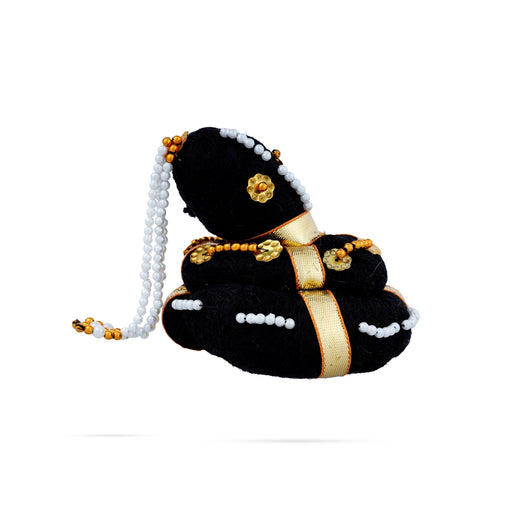 Andal Kondai - 3.25 Inches | Moti Beads Andal Kondai/ Ring Design Hair Bun/ Hair Accessory for Deity - Head & Face Accessories