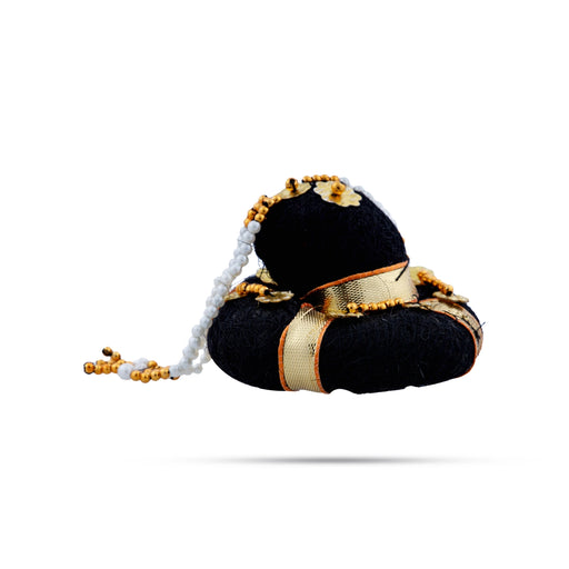 Andal Kondai - 3 Inches | Moti Beads Andal Kondai/ Hair Bun/ Hair Accessory for Deity - Head & Face Accessories