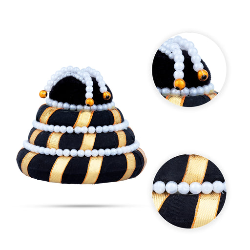 Andal Kondai - 3.5 Inches | Moti Beads Andal Kondai/ Hair Accessory for Deity - Head & Face Accessories