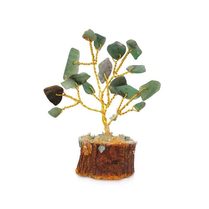 Gem Tree Set - 2 x 1 Inches | 12 Pcs/ Crystal Tree for Vastu - Table Stand Accessories