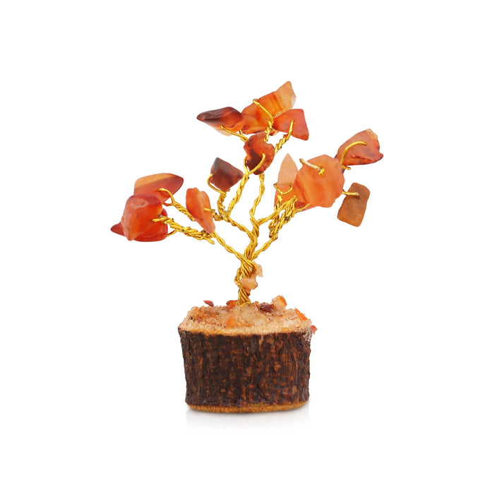 Gem Tree Set - 2 x 1 Inches | 12 Pcs/ Crystal Tree for Vastu - Table Stand Accessories