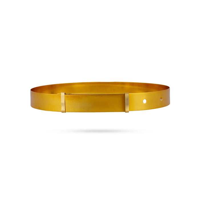 Hip Belt - 21 Inches | Gold Polish Waist Belt/ Ottiyanam/ Adjustable Jewellery for Saree & Festive Wear