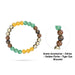 Green Aventurine & Citrine & Golden Pyrite & Tiger Eye Bracelet - 2.5 Inches | Stone Bracelet for Wealth - Bracelet