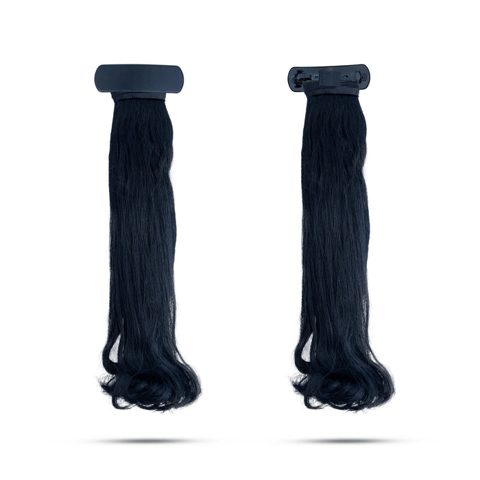 Artificial Hair With Clip - 15 Inches | Synthetic Hair Extensions/ Fake Hair For Traditional Styling & Women - Ethnic Wear Accessories