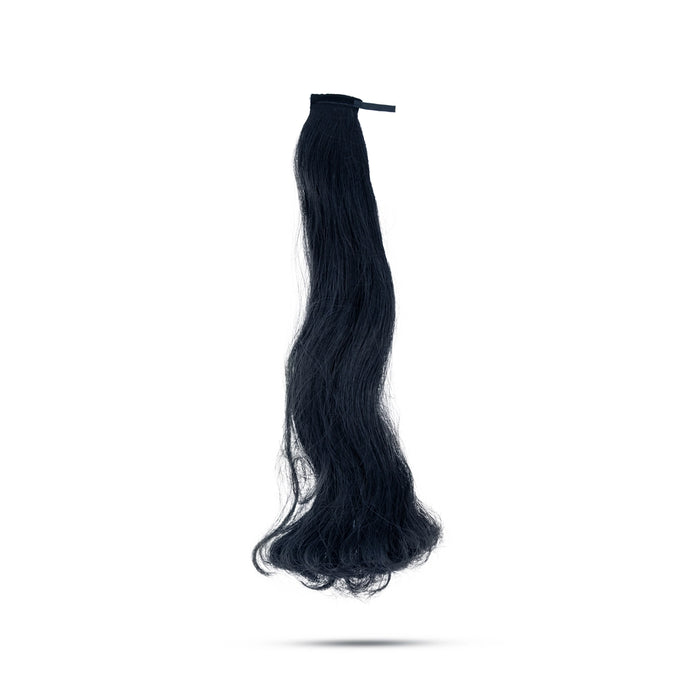 Artificial Hair - 9 Inches | Fake Hair For Traditional Styling / Synthetic Hair Extensions & Deity Decor - Ethnic Wear Accessories