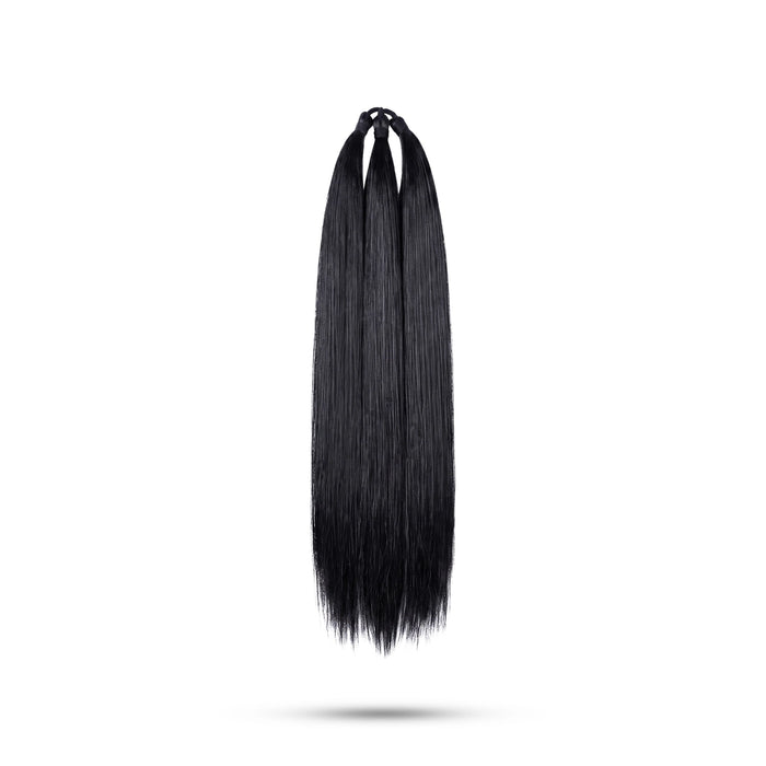 Artificial Hair - 18 Inches | Synthetic Hair Extensions/ Fake Hair For Traditional Styling & Deity Decor