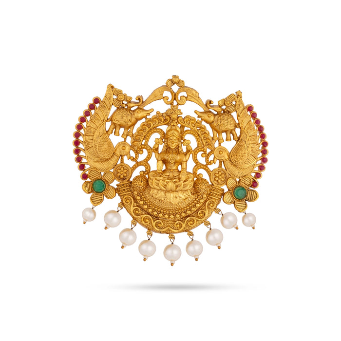 Jada Billa - 2 x 2 Inches | Jada Pin / Lakshmi Design Hair Accessory / Stone Jewellery For women - Ethnic Wear Accessories