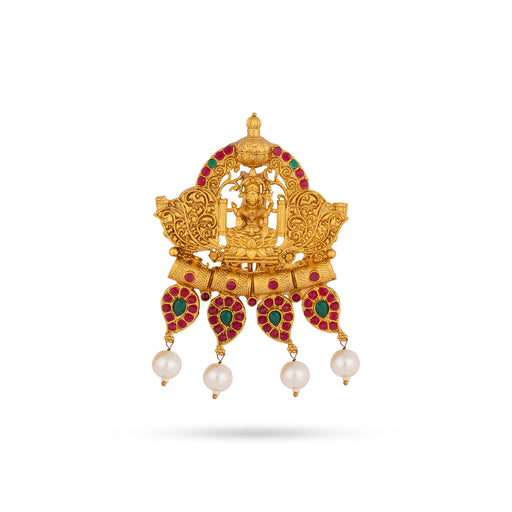 Jada Billa - 2 x 2 Inches | Jada Pin / Lakshmi Design Hair Accessory / Stone Jewellery For women - Ethnic Wear Accessories