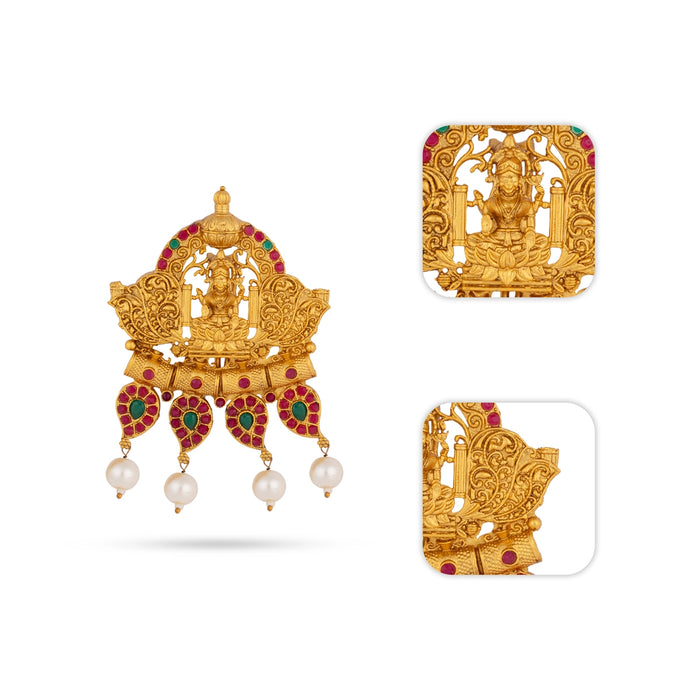 Jada Billa - 2 x 2 Inches | Jada Pin / Lakshmi Design Hair Accessory / Stone Jewellery For women - Ethnic Wear Accessories
