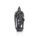 Meenakshi Amman Statue Standing On Lotus- 3.5X1.5 Inches | Silver Idol/Antique Polish Meenakshi Statue For Pooja - German Silver Murties