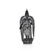 Meenakshi Amman Statue Standing On Lotus- 3.5X1.5 Inches | Silver Idol/Antique Polish Meenakshi Statue For Pooja - German Silver Murties