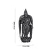 Meenakshi Amman Statue Standing On Lotus- 3.5X1.5 Inches | Silver Idol/Antique Polish Meenakshi Statue For Pooja - German Silver Murties