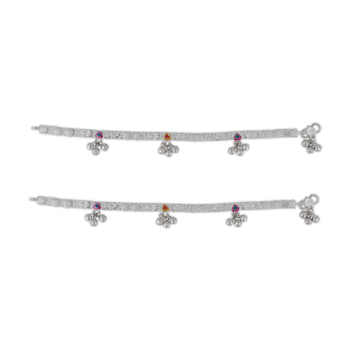 Kolusu - 9 Inches | Foot Anklet / Silver Polish Leg Chain / Anklet for Women / Daily wear Kolusu - Ethnic Wear Accessories