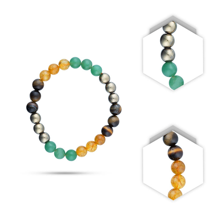 Pyrite Bracelet - 2.5 Inches | Tiger Eye Bracelet/ Citrine Bracelet/ Green Aventurine Bracelet/ 20 Gms Approx - Bracelet