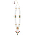 Moti Mala With Multicolour Stone Dollar - 36 Inches | 4 Line Pearl Necklace/ Pearl Mala For Bridal Wear - Ethnic Wear Accessories