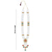 Moti Mala With Multicolour Stone Dollar - 36 Inches | 4 Line Pearl Necklace/ Pearl Mala For Bridal Wear - Ethnic Wear Accessories