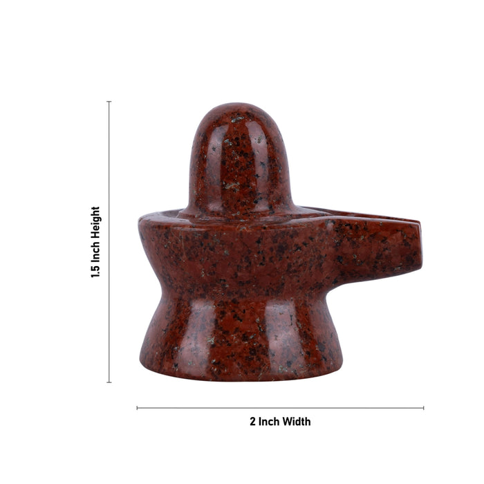 Opel Shiv Ling Murti - 1.5 x 2 Inches | Crystal Shiva Lingam Statue/ Stone Shiv Ling Statue for Pooja - Sphatik & Semi Precious Stone Murties