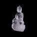 Buddha Sitting on Base Statue - 5.5 x 3.5 Inches | Sphatik Buddha Idol / Buddha Murti for Home Decor - Sphatik & Semi Precious Stone Murties
