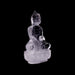 Buddha Sitting on Base Statue - 5.5 x 3.5 Inches | Sphatik Buddha Idol / Buddha Murti for Home Decor - Sphatik & Semi Precious Stone Murties