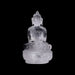 Buddha Sitting on Base Statue - 5.5 x 3.5 Inches | Sphatik Buddha Idol / Buddha Murti for Home Decor - Sphatik & Semi Precious Stone Murties