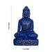 Buddha Sitting On Flower Base Murti- 6 x 4 inches| Semi precious Stone Buddha sculpture/ Lapies Buddha idol for Home - Sphatik & Semi Precious Stone Murties