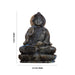 Buddha Statue Sitting On Base - 6 x 4.5 Inches | Labradorite Buddha Murti/ Buddha for Pooja - Sphatik & Semi Precious Stone Murties
