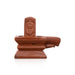 Red Sun Stone Shiv Ling Murti - 4 x 5 Inches | Shiva Lingam Statue/ Shiv Ling Statue for Pooja - Sphatik & Semi Precious Stone Murties