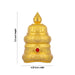 Full Crown - 7.5 x 4.25 Inches | Gold Polish Kireedam/ Single Stone Kiridam/ Mukut For Deity Decor - Head & Face Accessories