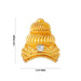 Half Crown - 1 X 1 Inch | Gold Polish Kireedam/ Single Stone Kiridam/ Mukut For Deity Decor - Head & Face Accessories
