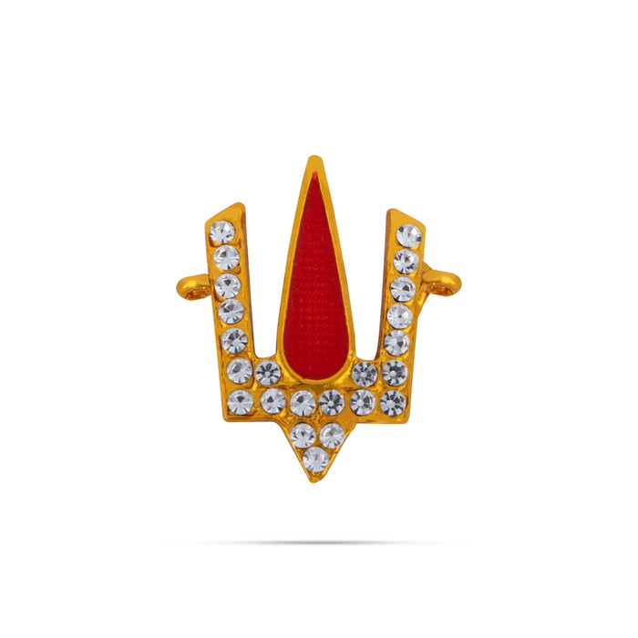 Vishnu Tilak - 1.5 x 1.25 Inch | Perumal Namam / Stone Namam for Deity - Head & Face Accessories
