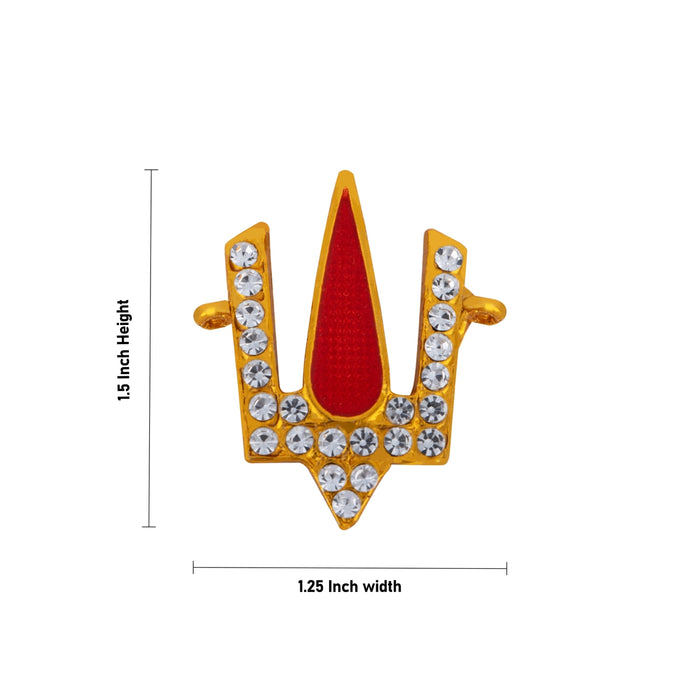 Vishnu Tilak - 1.5 x 1.25 Inch | Perumal Namam / Stone Namam for Deity - Head & Face Accessories