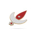 Tilak - 2.75 x 2 Inches | Stone Pottu / Enamel With Stone Design Tilakam - Head & Face Accessories