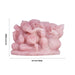 Ganesha Murti- 6.5 x 8.5 Inches | Rose Quartz Idol/ Ganapathi Statue / Vinayaka Idol for Pooja - Sphatik & Semi Precious Stone Murties