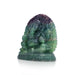 Ganesha Murti - 7 x 6.5 inches | Fluroite Statue/ Vinayaka Idol for Pooja/ Ganapathi Statue - Sphatik & Semi Precious Stone Murties