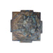 Maha Meru - 4.5 x 3.75 Inches | Labradorite Sri Yantra/ Mahameru Yantra/ Shri Yantra for Pooja - Maha Meru & Yantra