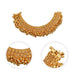 Payal Anklet Jewelry Pair - 6 Inches | Gold Polish Kolusu/ Artificial Jewellery For Deity Decor - Waist & Leg Accessories