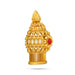 Half Vairamudi Crown - 2 x 1.25 Inches | Single Stone Kireedam/ Gold Polish Mukut/ Kiridam for Deity - Head & Face Accessories