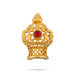 Half Vairamudi Crown - 1 x 0.5 Inch | Gold Polish & Single Stone Kireedam/ Kiridam/ Mukut for Deity - Head & Face Accessories