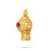 Half Vairamudi Crown - 1 x 0.5 Inch | Gold Polish & Single Stone Kireedam/ Kiridam/ Mukut for Deity - Head & Face Accessories